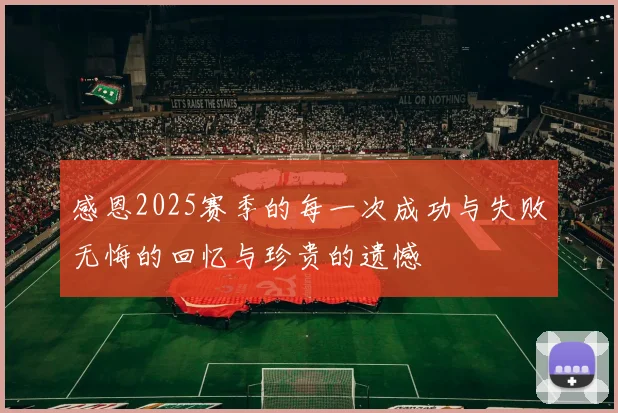 感恩2025赛季的每一次成功与失败无悔的回忆与珍贵的遗憾